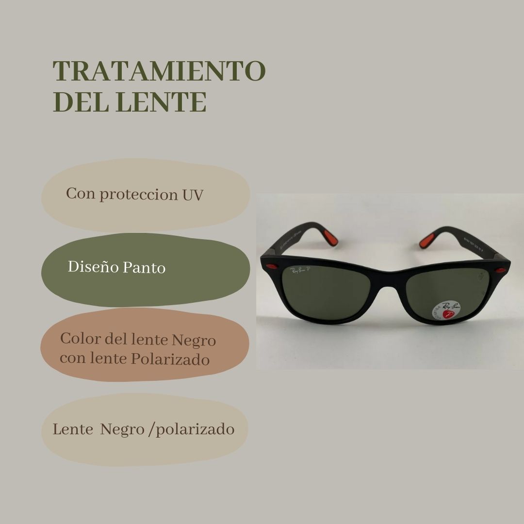 Inspirados en la velocidad y la elegancia de la Fórmula 1, los Ray-Ban Wayfarer Scuderia Ferrari ofrecen lentes en negro o azul con patillas combinadas: rojo + color del lente. Un diseño dinámico, moderno y 100% original.